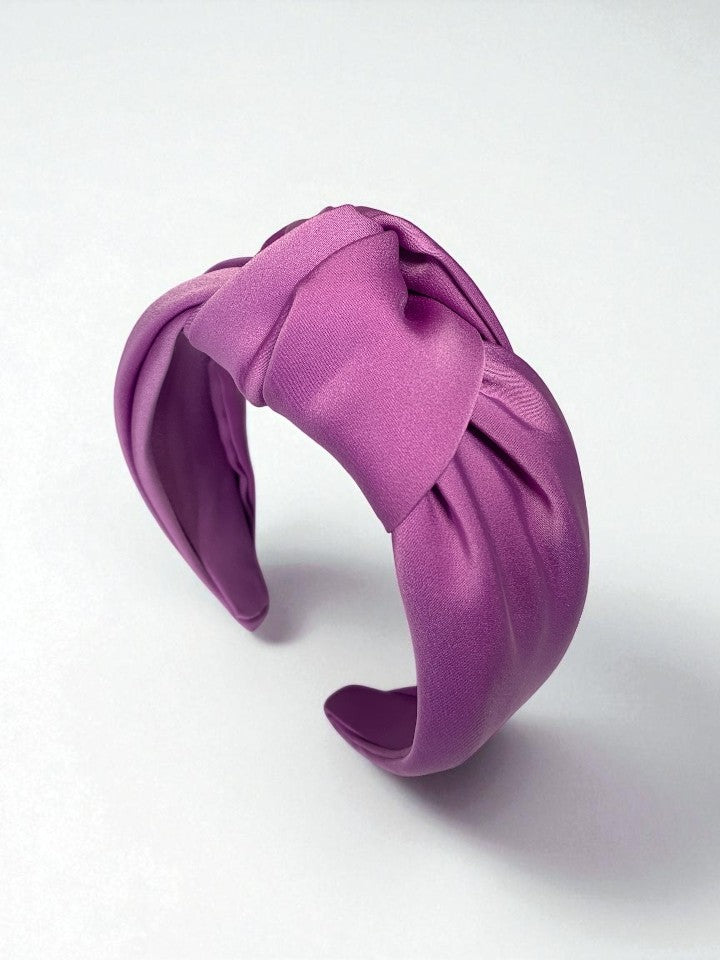 Diadema Básica con nudo Morada