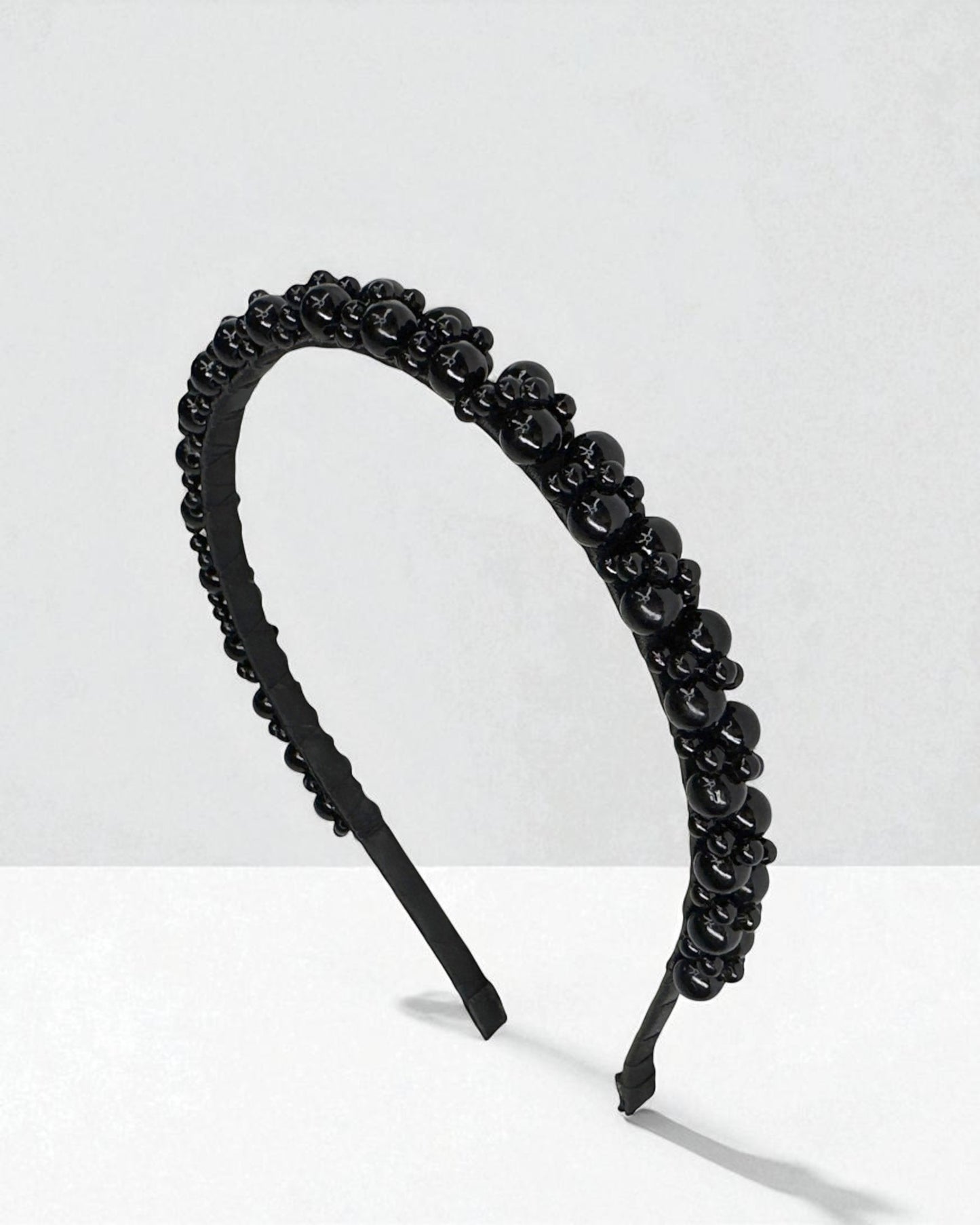 Diadema Perla Adella Negra