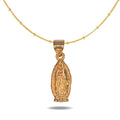 Collar Virgencita Mini Oro Rosa