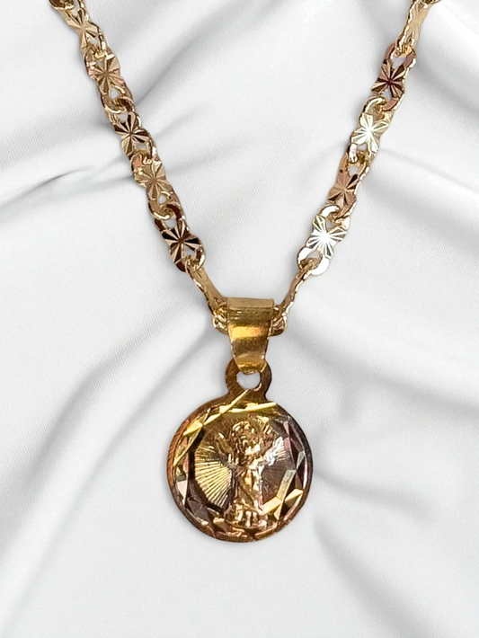 Collar Divino Niño Circular 3 Oros