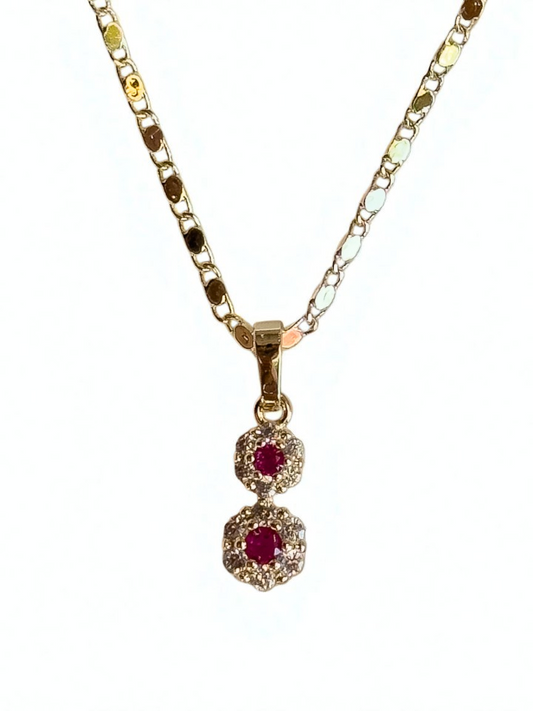 Collar de Flores Gemelas