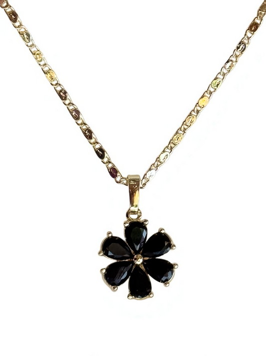 Collar de Flor Belén Negra