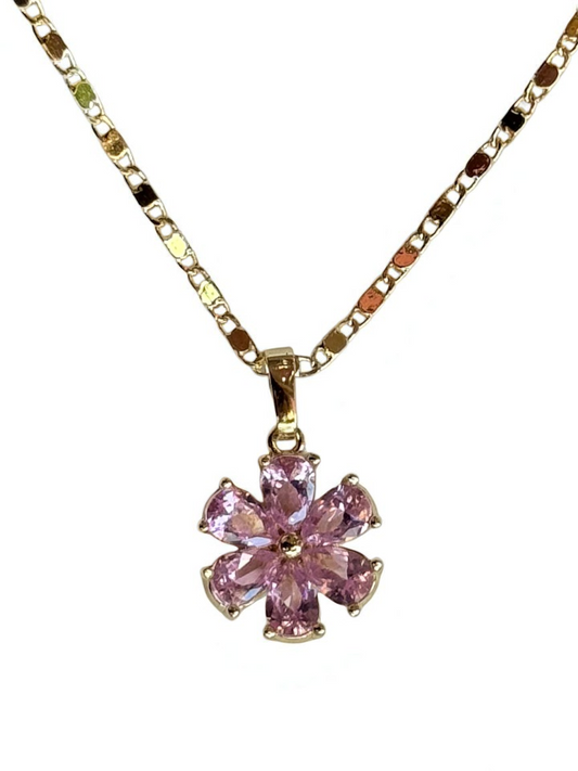 Collar de Flor Belén Rosa