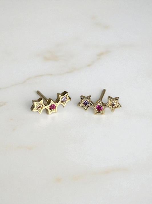 Broqueles Estrellas Mini Multicolor