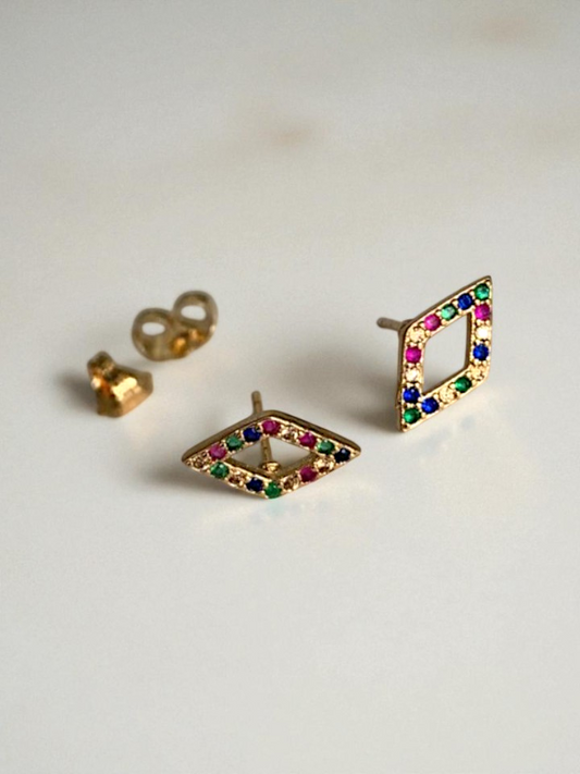 Broqueles Rombo Multicolor