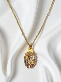 Collar del Sagrado Corazón de Jesús Ondulado 3 Oros