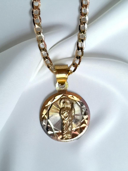 Collar San Judas Circular 3 Oros