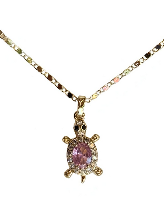 Collar de Tortuga Rosa