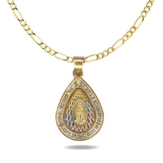 Collar con Virgencita Gota Grande